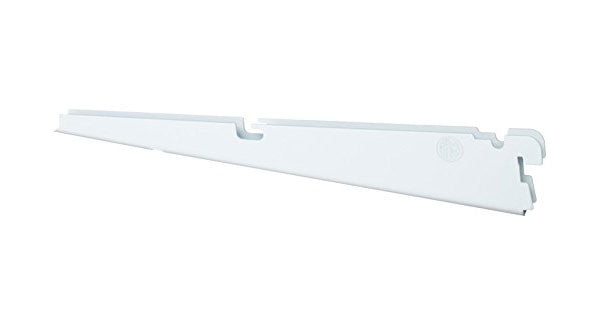 freedomRail 16 Inch Wire Shelf Bracket - White