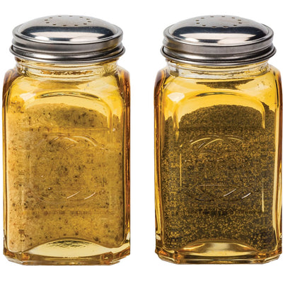 Glass Salt and Pepper Shakers