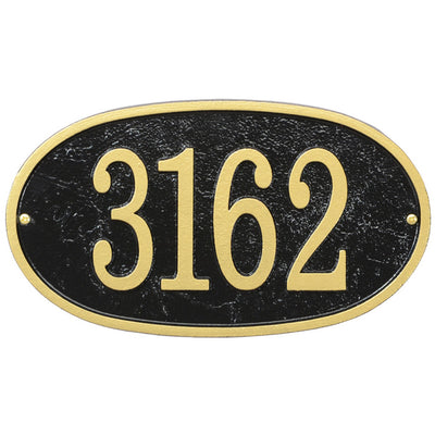 House Number Plaque - Oval - Fast and Easy
