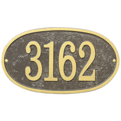 House Number Plaque - Oval - Fast and Easy