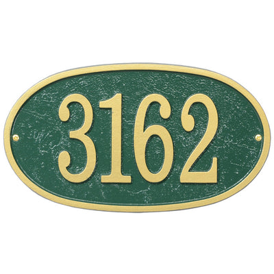 House Number Plaque - Oval - Fast and Easy