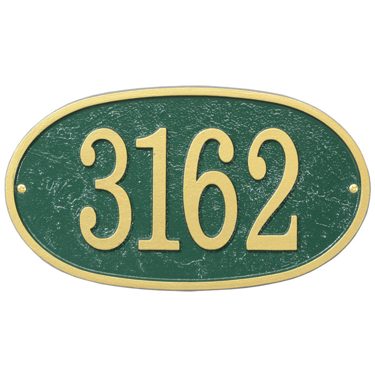 House Number Plaque - Oval - Fast and Easy