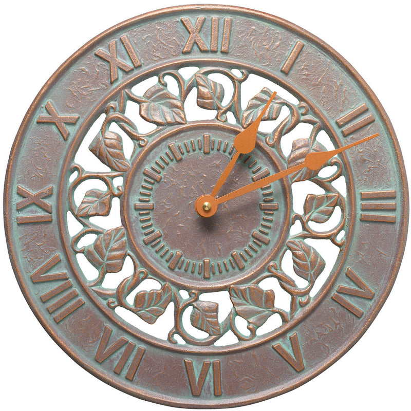 Outdoor Clock - Ivy Silhouette