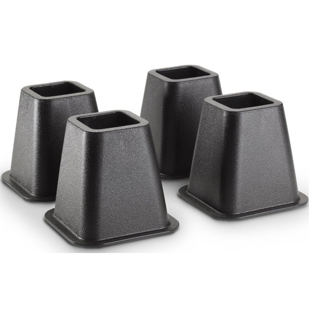 Pvc Pipe Table Risers Plastic Bed Risers - Black – Organize-It