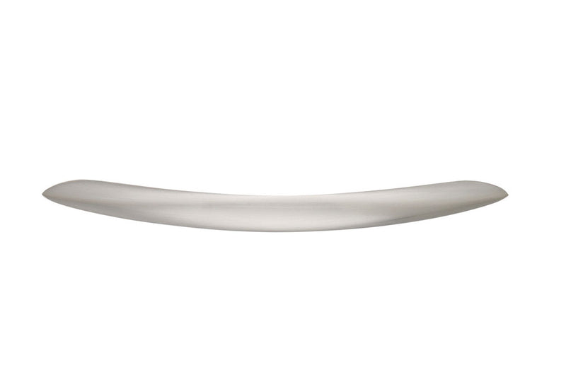 Curved Cabinet Drawer Pull - Polished Steel