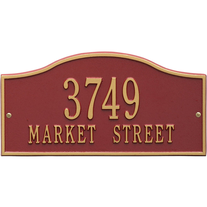 Standard Two Line Address Plaque - Rolling Hills