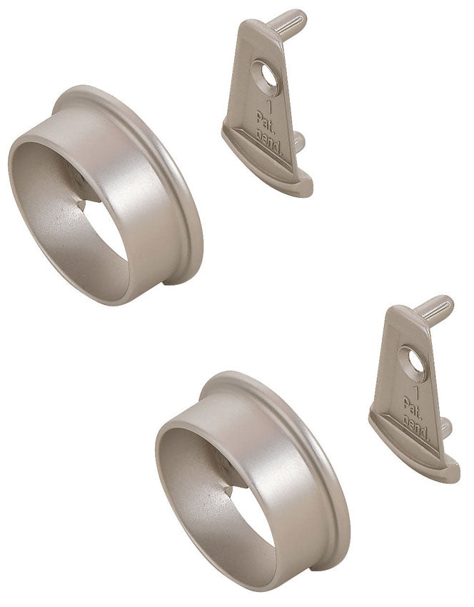 Two Piece Elite Closet Rod Flange - Nickel