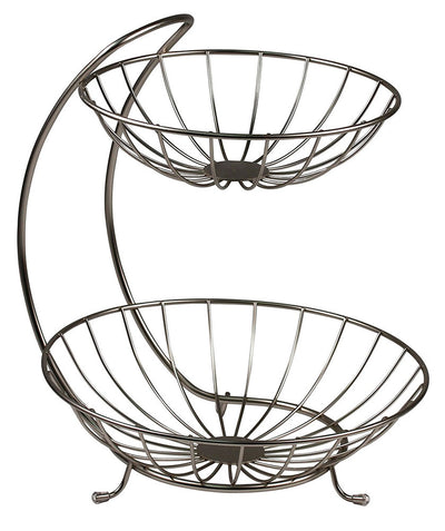 Two-Tier Curved Fruit Basket