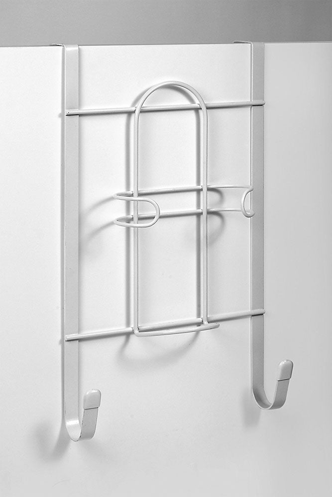 Over the Door Iron - Board Storage Rack - White
